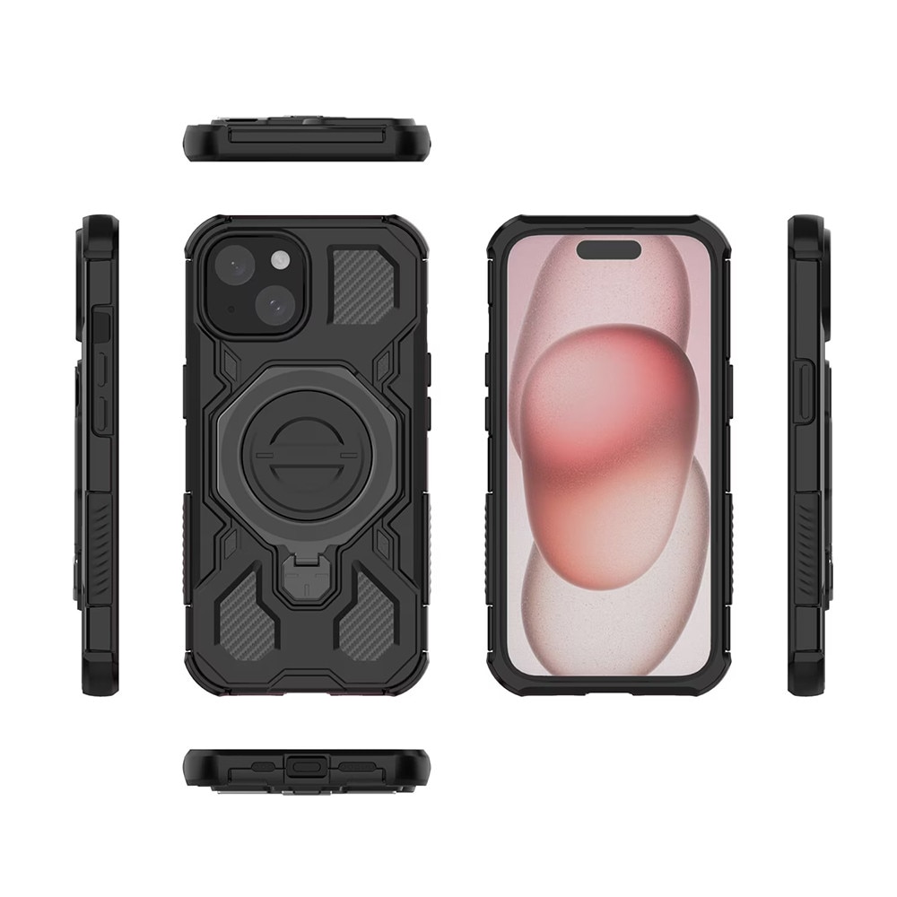 Husa pentru Xiaomi 15T, Antisoc, SKYDDAR INOVATION, Carbon Shield PRO, Magsafe, set cu sticker, Mov