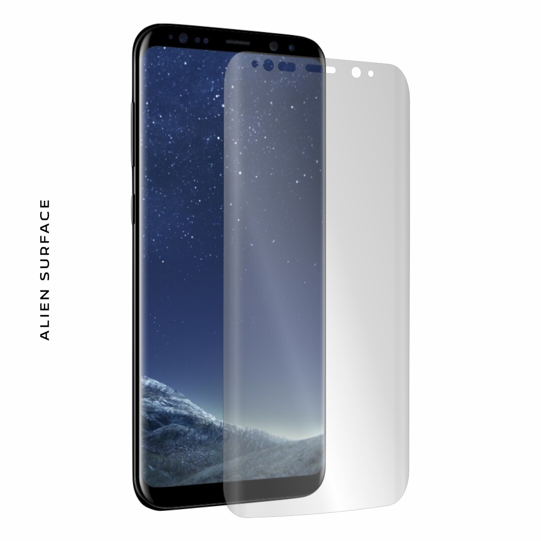 Folie protectie, compatibil cu Samsung Galaxy S8, ecran, spate, laterale, Alien Surface