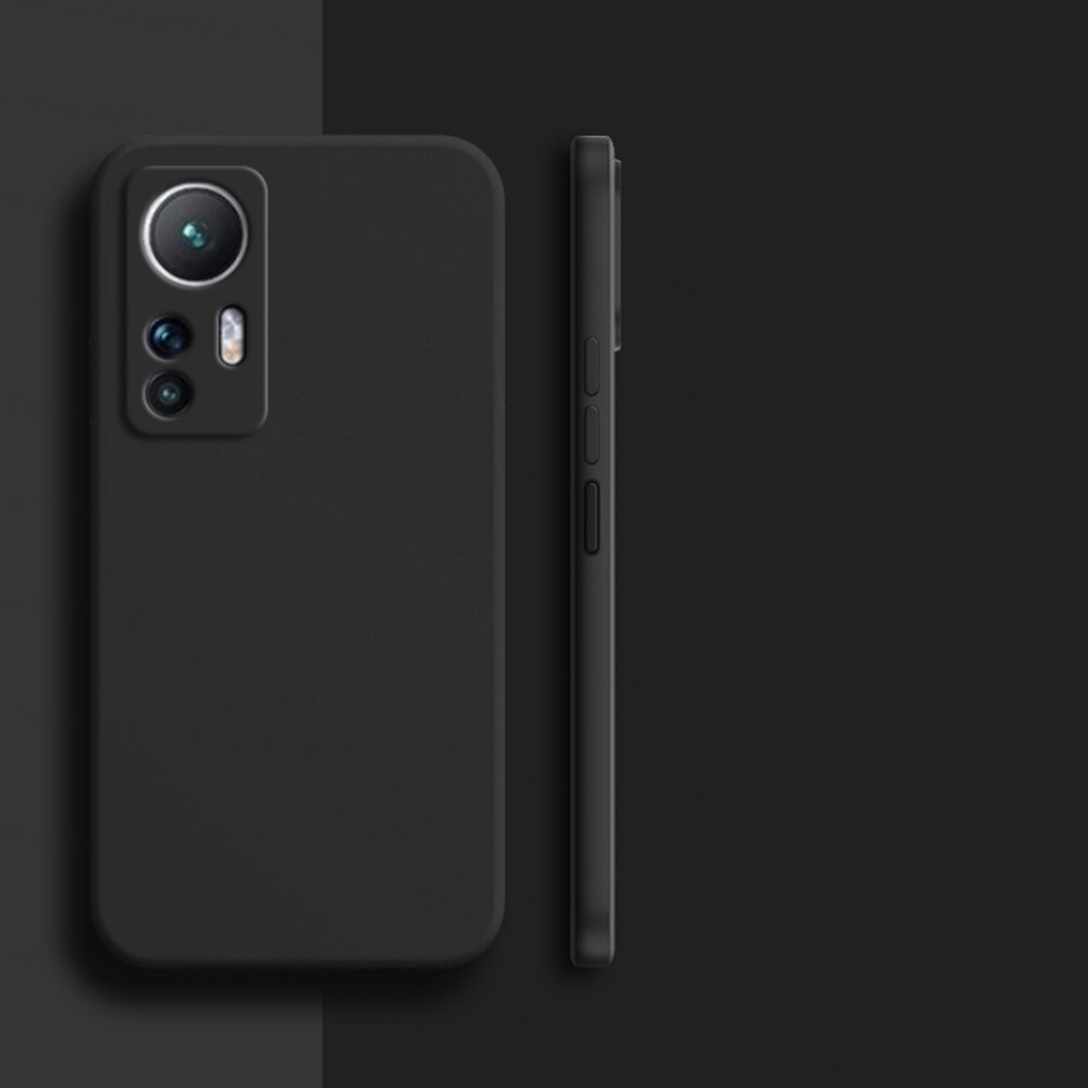 Husa Jelly Silicone Compatibil cu Xiaomi 12T / 12T Pro, Interior de microfibra, Flexibila, Negru