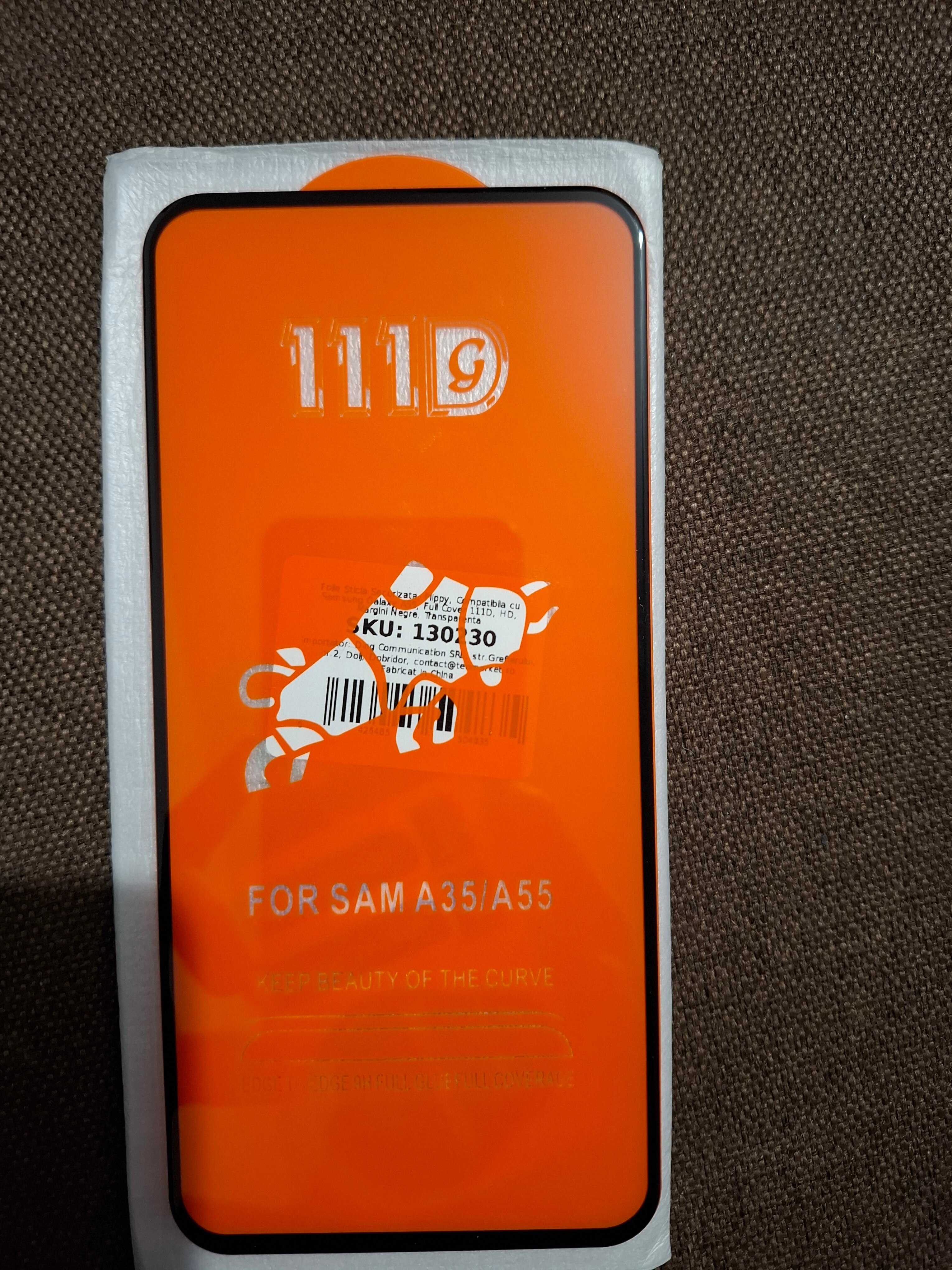 Folie sticla privacy pentru Samsung Galaxy A55 - Full glue