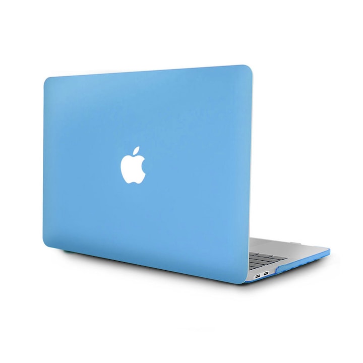 Carcasa Hard Shell DEISNGB pentru MacBook Pro 16 inch, design ultra subtire, protectie impotriva zgarieturilor, Albastru deschis