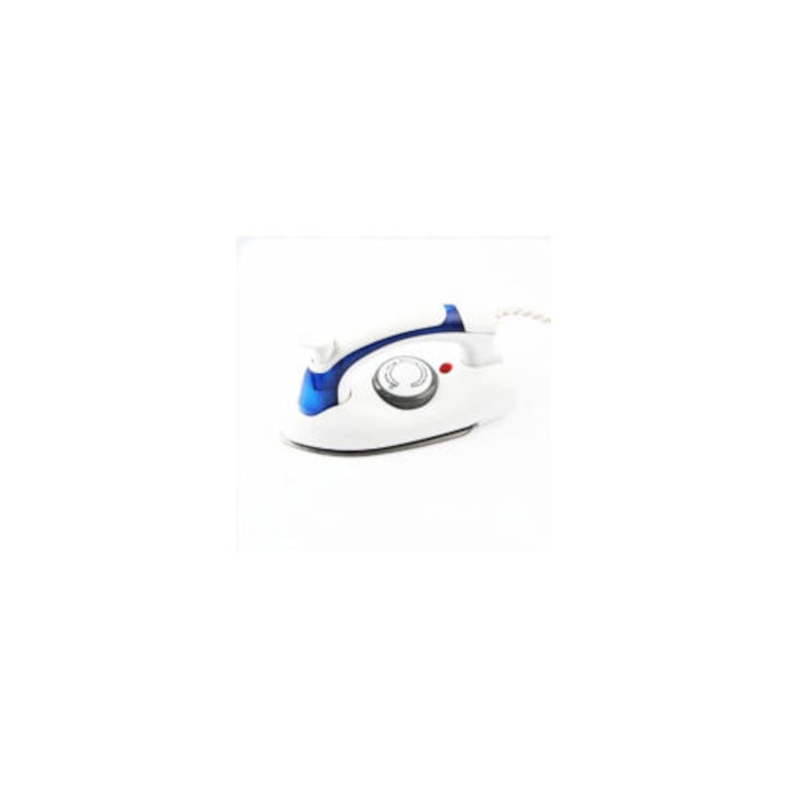 Fier de calcat portabil, mini fier cu abur, 700W, control temperatura ajustabil, dimensiuni 18x10x4.5cm, set compact