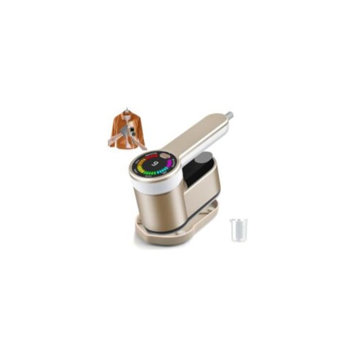 Fier de calcat vertical 2-in-1, 1200W, set cu masa de calcat portabila, design usor, pentru toate tipurile de tesaturi