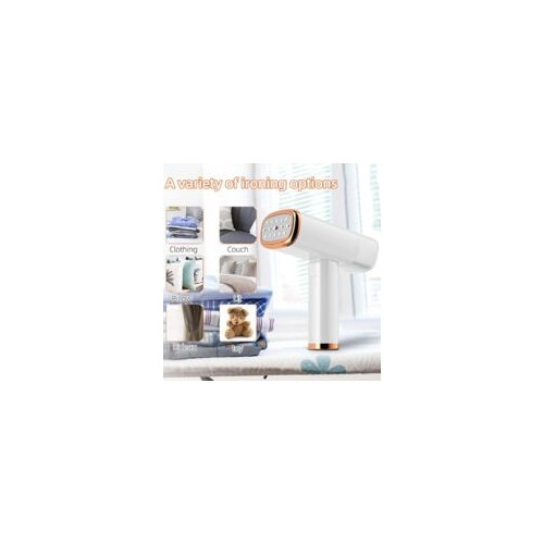 Fier de calcat vertical portabil, 1000W, alb, 150x170x75mm, pentru toate tipurile de tesaturi