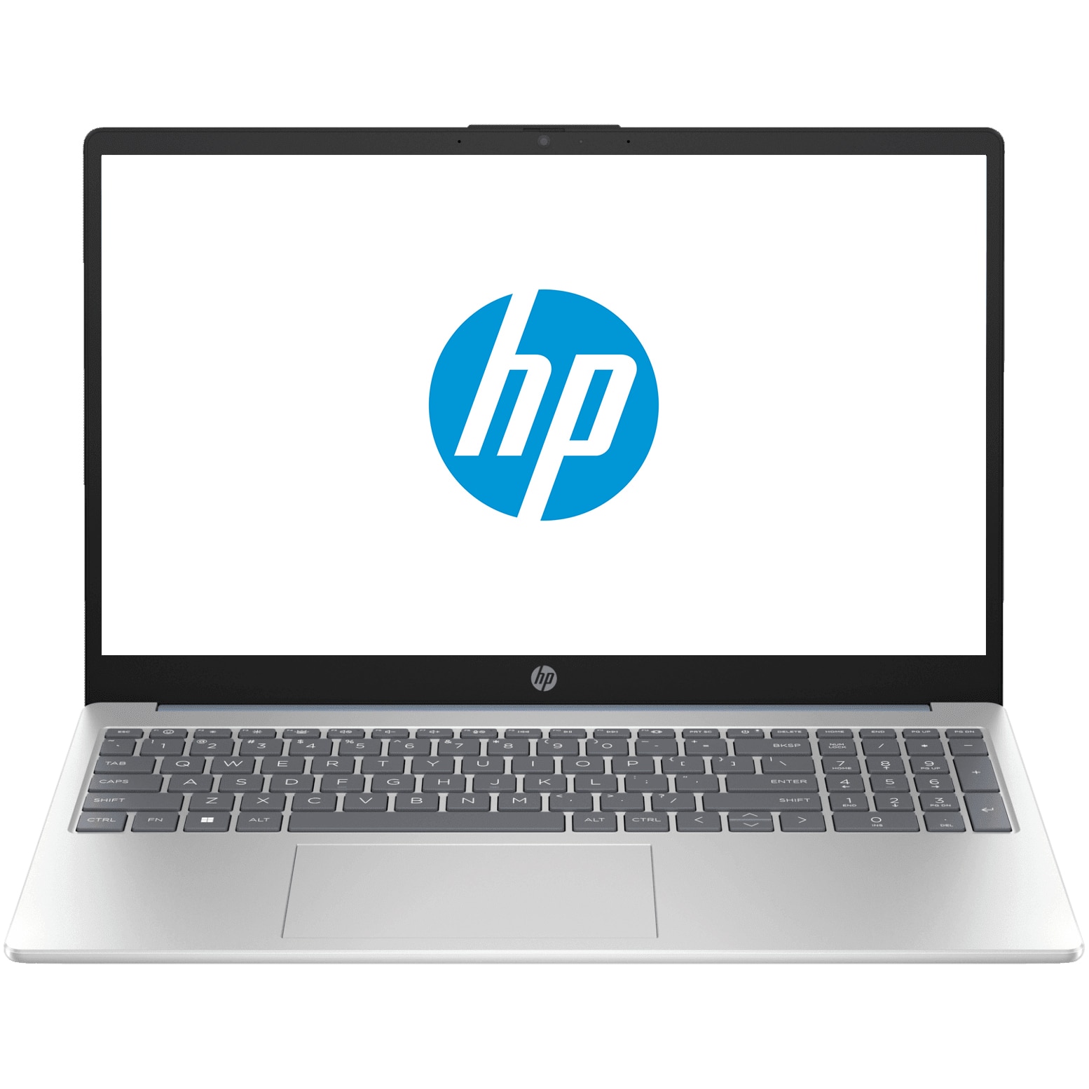 Laptop HP 15-fd0071nq, Intel Core i5-1334U pana la 4.6GHz, 15.6" Full HD, 16GB, SSD 512GB, Intel Iris Xe Graphics, Free DOS, Argintiu