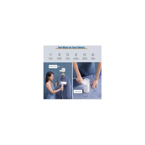 Fier de calcat vertical portabil, 1200W, rezervor apa 200ml, usor, incalzire rapida 20 secunde, ideal pentru calatorii