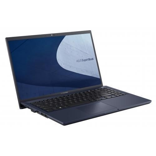 Laptop ASUS ExpertBook B2502CBA cu procesor Intel® Core™ i3-1215U pana la 4.4 GHz, 15.6", Full HD, 16 GB DDR4, 512 GB SSD, Intel® UHD Graphics, Windows 11 Pro, Star Black, 3 years warranty + HDD Kit