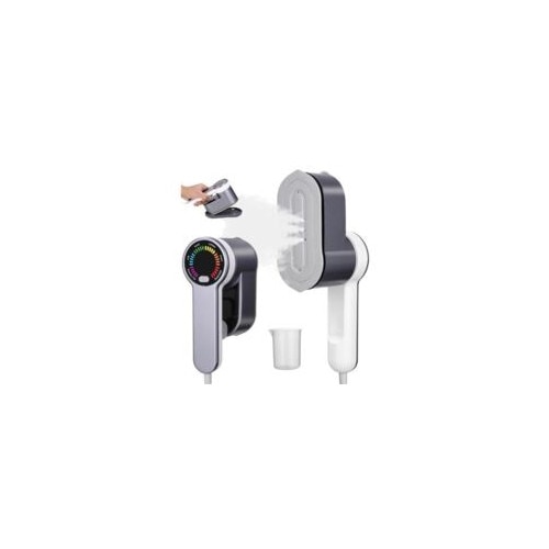 Fier de calcat vertical 1200W, aparat de calcat portabil 2-in-1, rezervor 120ml, design compact, gri