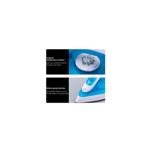 Fier de calcat portabil, 1200 W, talpa antiaderenta, alb, pentru calcat in timpul calatoriilor