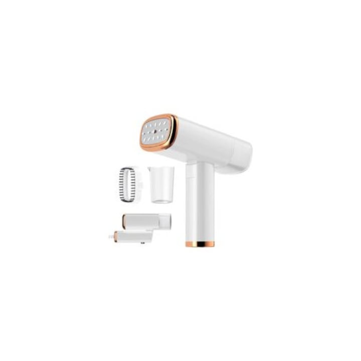 Vaporizator de aburi portabil 1000W, alb, dimensiuni 150x170x75mm, pentru toate tesaturile, ideal pentru acasa si calatorii