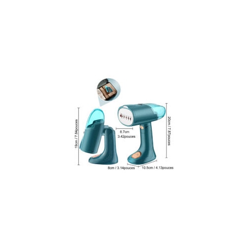 Fier de calcat portabil, 130ml, 1500W, design pliabil, verde