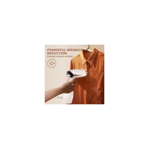 Fier de calcat vertical, 1500W, 280ml, incalzire rapida, portabil, alb lapte, pentru toate tipurile de tesaturi