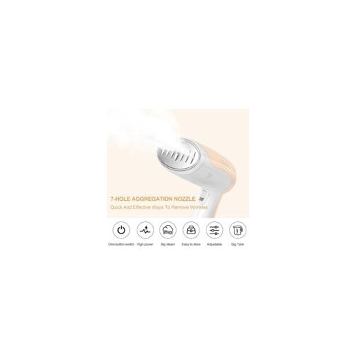Fier de calcat cu abur 1500W, rezervor 300ml, timp de incalzire 15 secunde, design compact galben