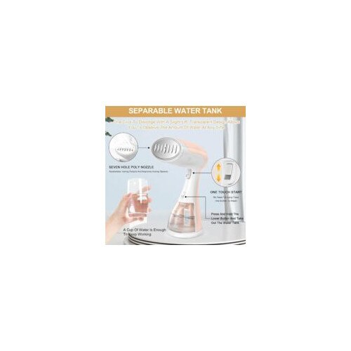 Fier de calcat cu abur 1500W, rezervor 300ml, timp de incalzire 15 secunde, design compact galben