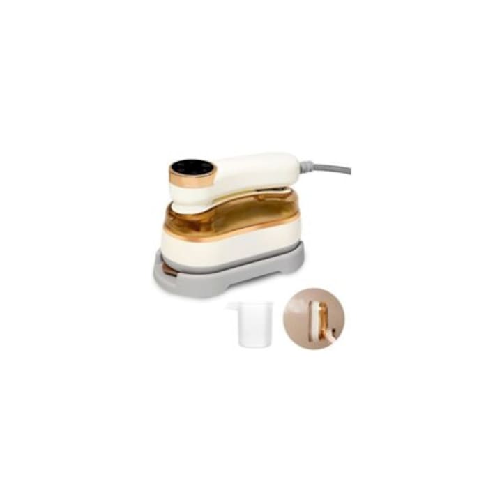 Fier de calcat mini, 1200W, portabil, rezervor apa 180ml, incalzire rapida 20 secunde, ideal pentru acasa si calatorii