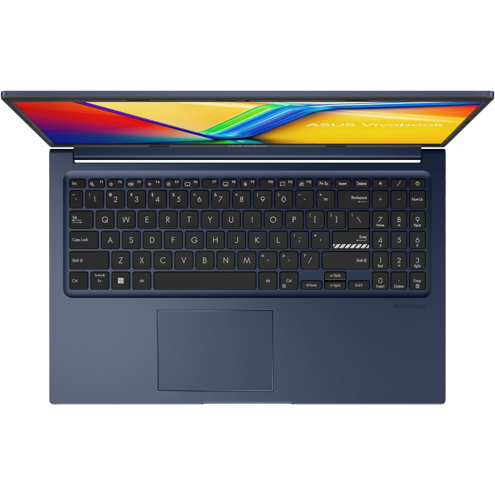 Laptop ASUS 15.6" Vivobook 15 X1504ZA, FHD, Procesor Intel® Core™ i5-1235U (12M Cache, up to 4.40 GHz, with IPU), 8GB DDR4, 512GB SSD, Intel Iris Xe, No OS, Quiet Blue