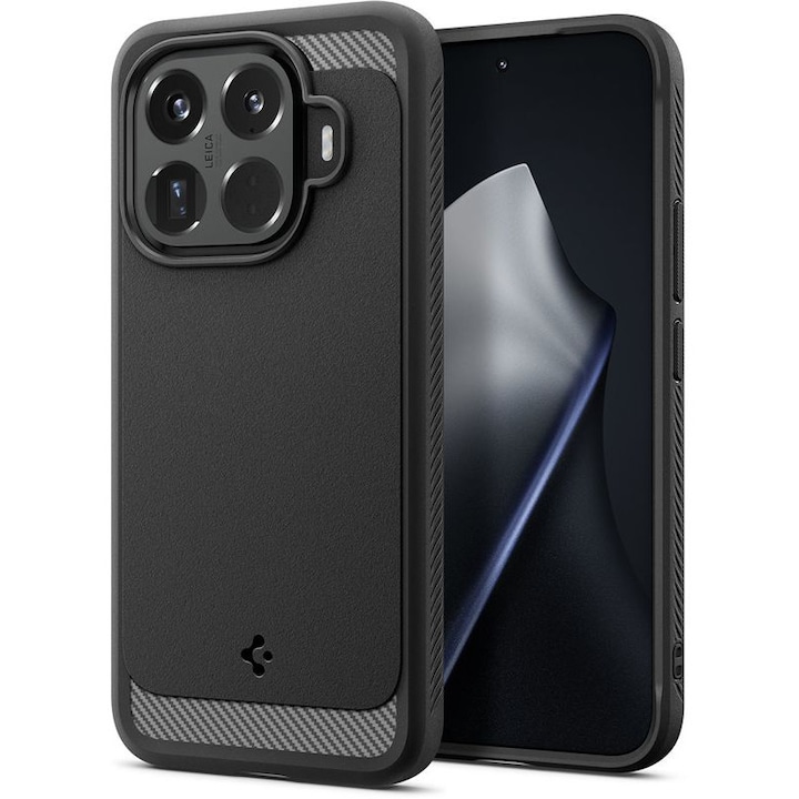 Carcasa Spigen Rugged Armor compatibila cu Xiaomi 15T Pro, Negru
