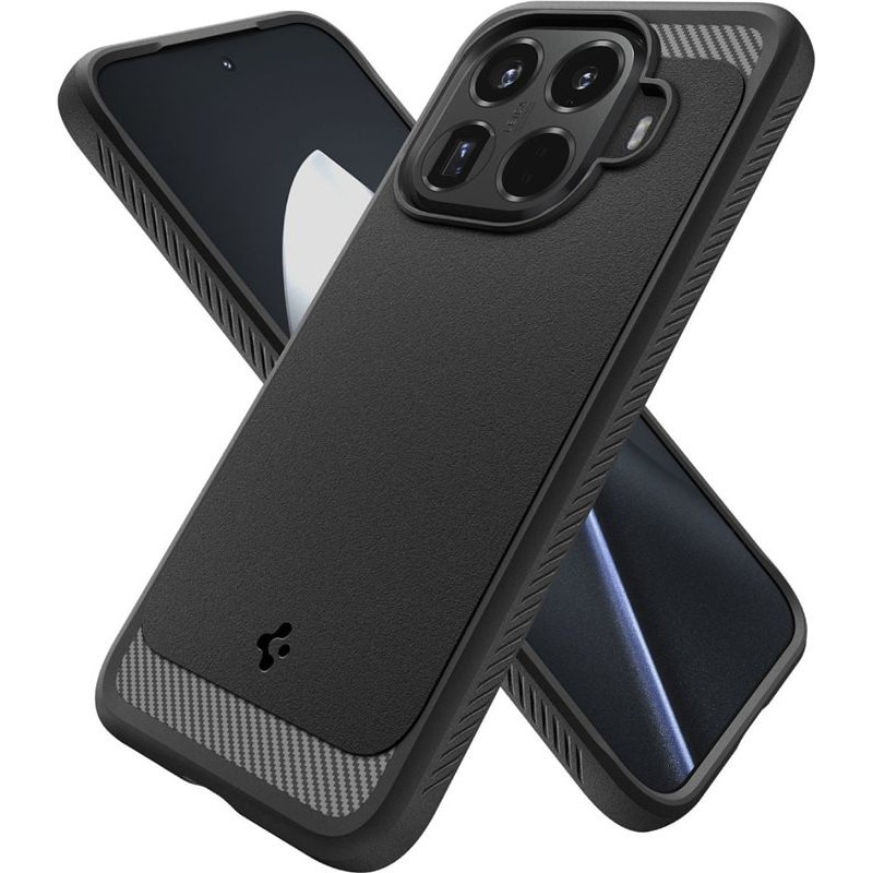 Carcasa Spigen Rugged Armor compatibila cu Xiaomi 15T Pro, Negru