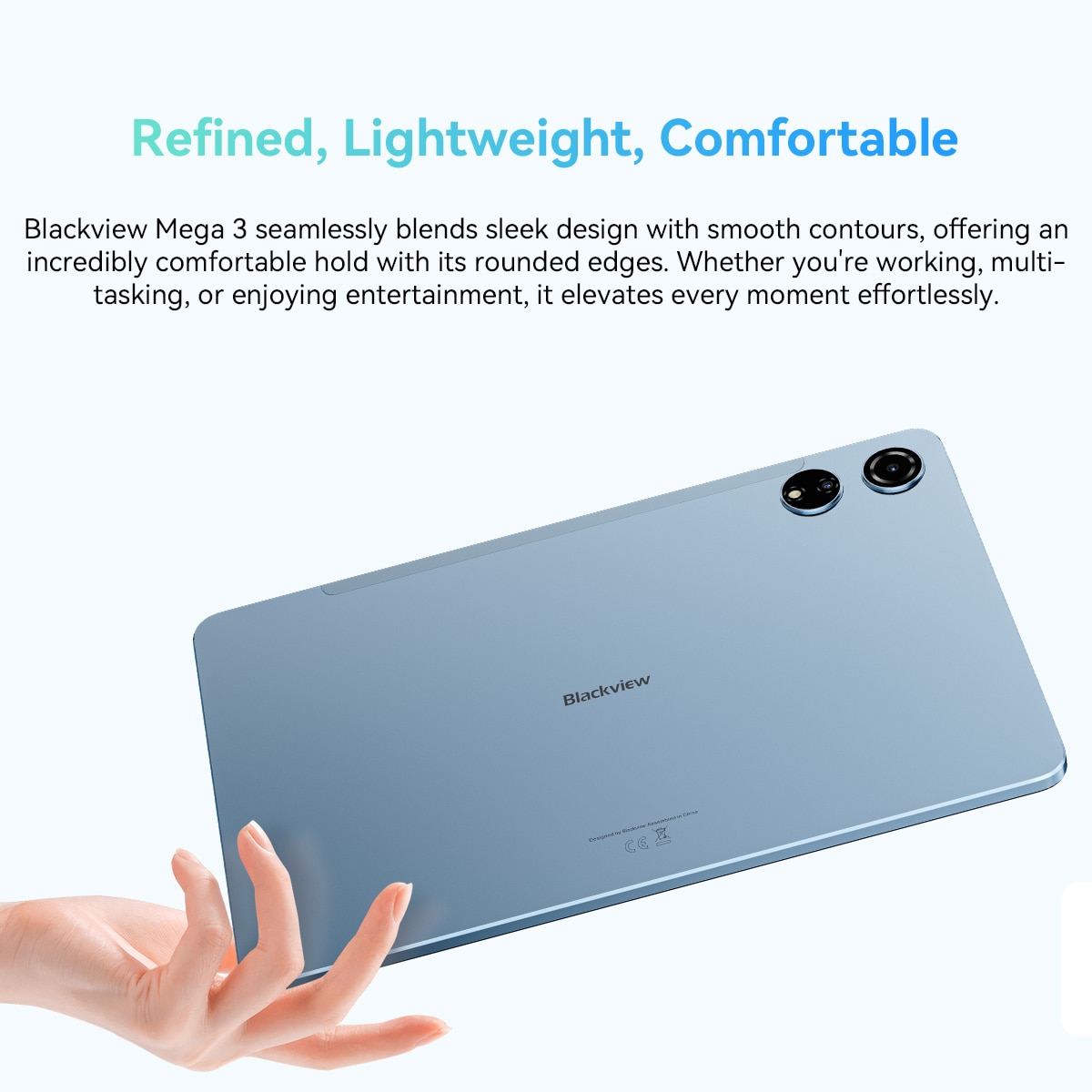 Tableta Blackview MEGA 3, 12.1inch 2.5K FHD+Ecran, 90Hz,, Ai Android 15, 36GB+256GB(TF 2TB), MediaTek Helio G100, 8800mAh, 50MP SONY Al Camera, PC Mode 2.0, BT 5.0/GPS, Negru