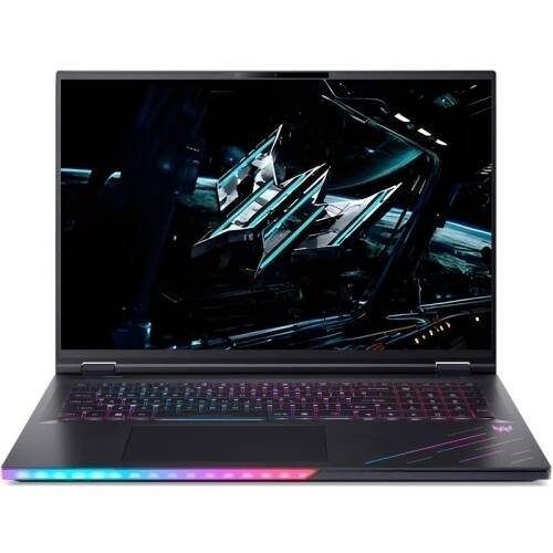 Laptop Acer Gaming 18" Predator Helios 18 AI PH18-73, WQUXGA Mini LED 120Hz, Procesor Intel® Core™ Ultra 9 275HX (36M Cache, up to 5.40 GHz), 64GB DDR5, 2x 1TB SSD, GeForce RTX 5090 24GB, No OS, Abyssal Black