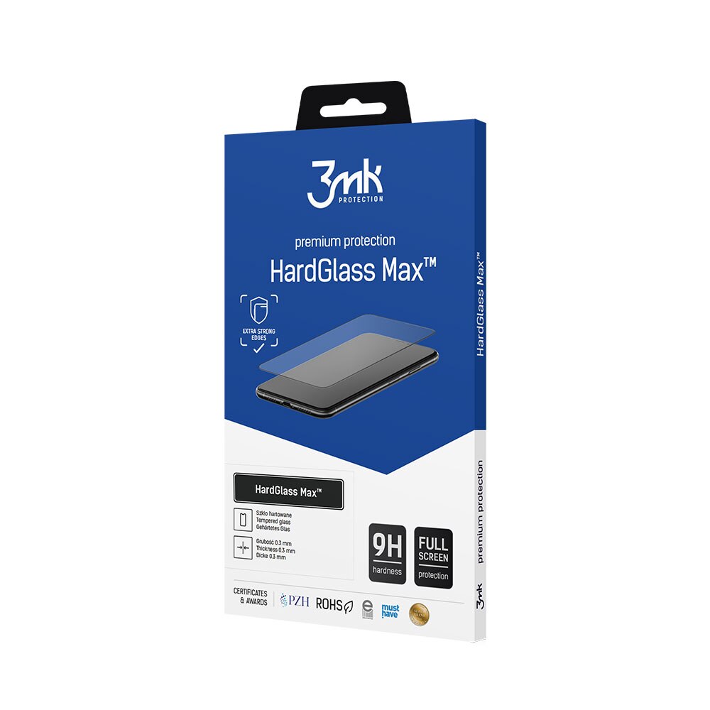 Folie sticla securizata 3mk HardGlass Max compatibila cu Samsung Galaxy S25 Plus, Negru