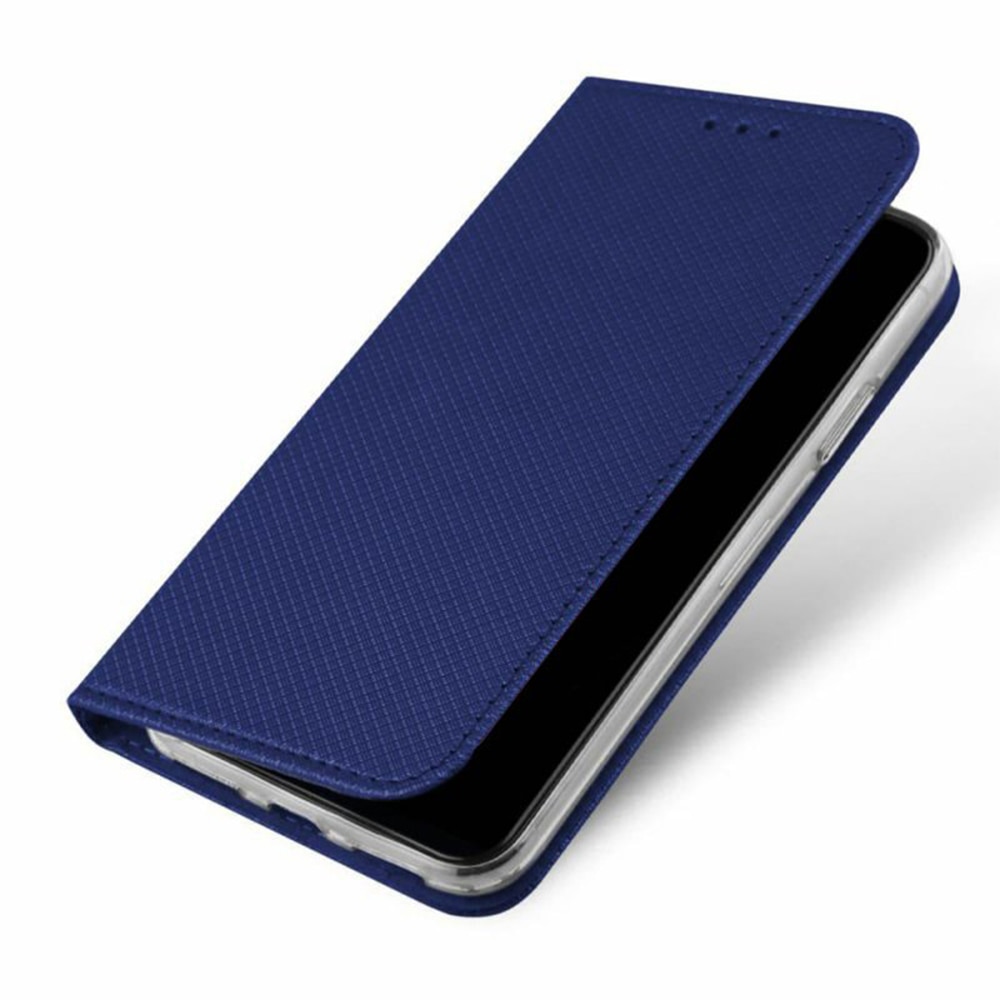 Husa carte compatibila cu Motorola Moto G84, Comando Book, Inchidere magnetica, Buzunar interior pentru card, Flip stand, Protectie completa si practica, Albastru