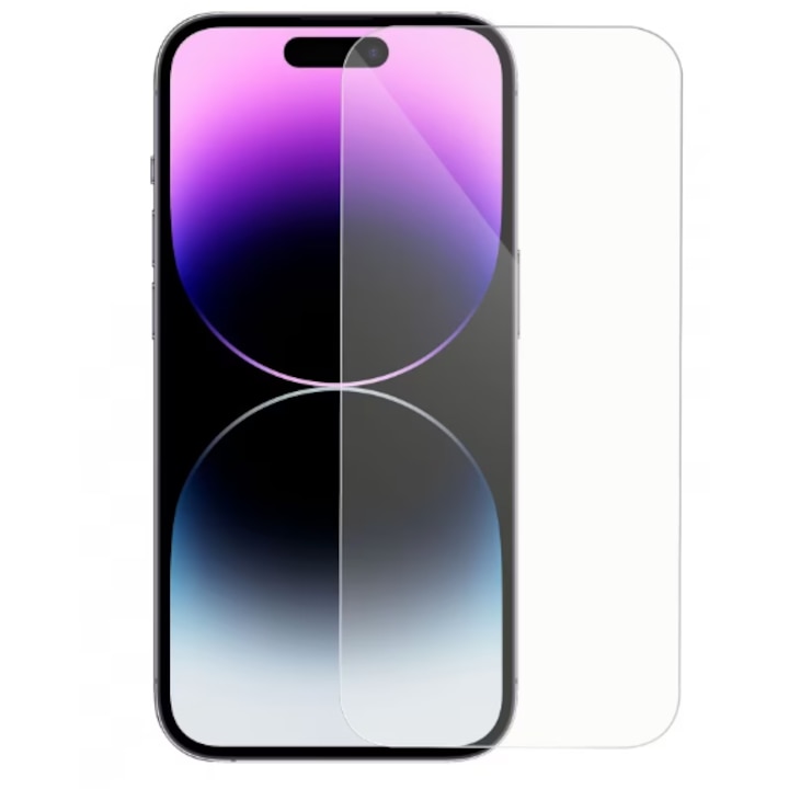 Folie Sticla Premium pentru iPhone 14, 9H, Full Cover, Full Glue, Transparent