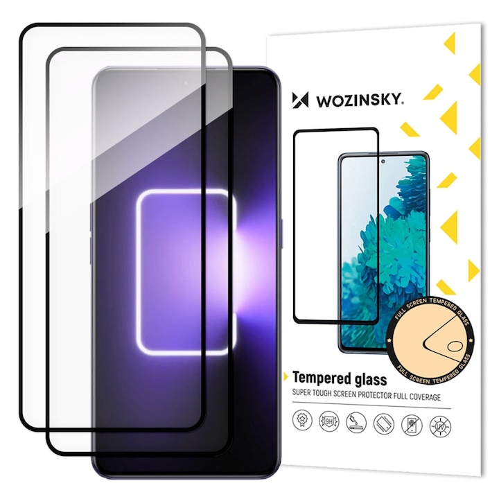 Set 2 folii protectie Case Friendly Wozinsky Full Glue Cover compatibil cu Realme GT Neo 5 / GT 3 Black