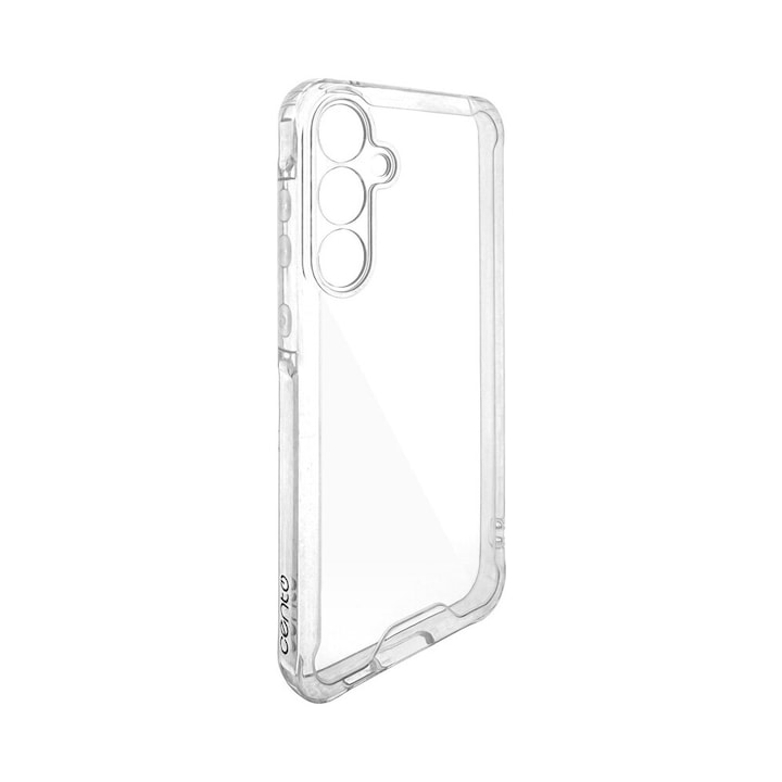 Husa de protectie CENTO Como compatibila cu Samsung S26, Transparent, Silicon Premium, Slim, colturi intarite, Anti zgarieturi, Anti soc, cu margini ridicate pentru protectia ecranului si a camerei
