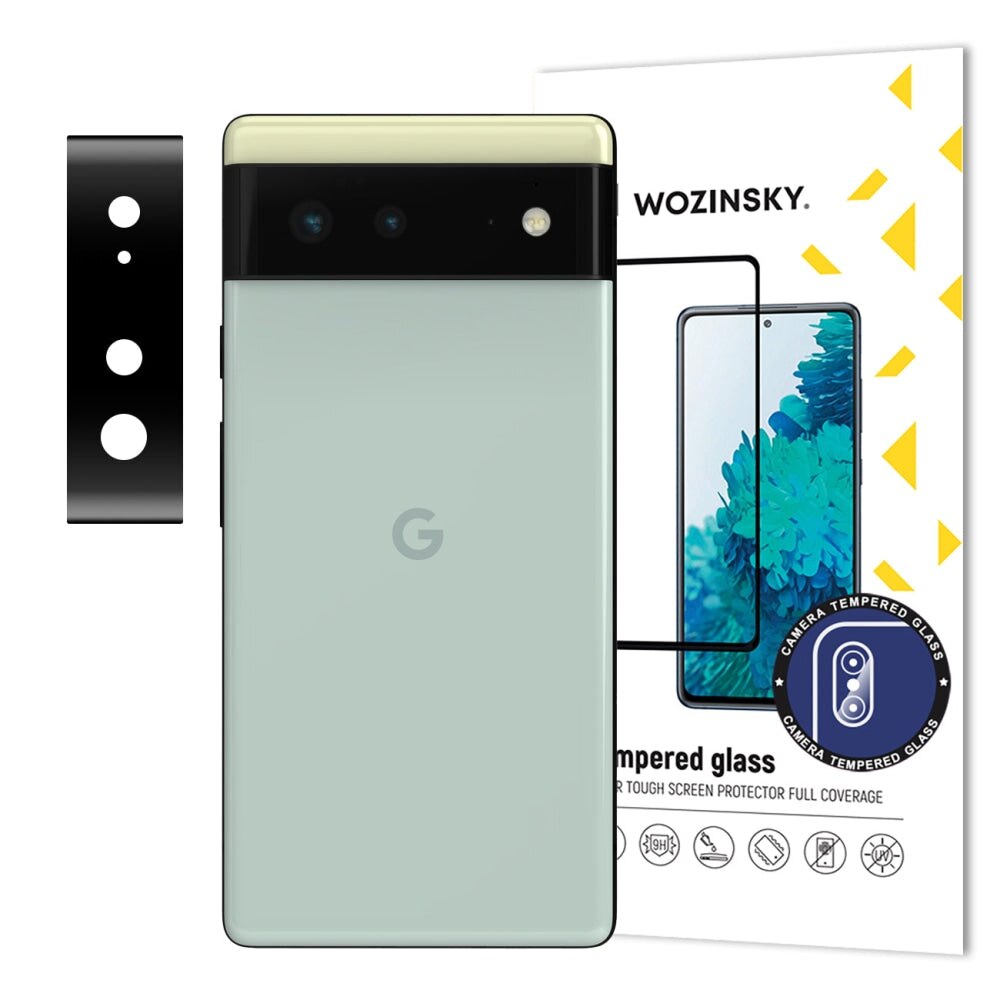 Folie sticla camera foto WOZINSKY Full Cover compatibila cu Google Pixel 6 Black