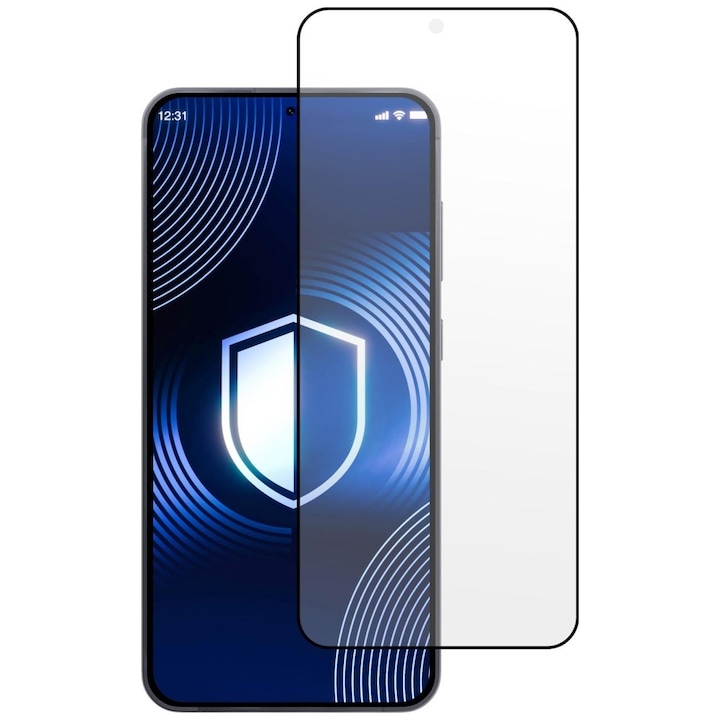 Folie sticla securizata 3mk HardGlass Matt Max compatibila cu Samsung Galaxy S26, Negru
