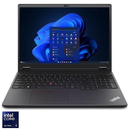 Laptop Lenovo ThinkPad P16v Gen 2 cu procesor Intel® Core™ Ultra 9 185H pana la 5.1GHz, 16" WQUXGA, IPS, 64GB DDR5 RAM, 1TB SSD, NVIDIA® RTX 3000 8GB GDDR6, Windows® 11 Pro, Black, 3-year, Courier or Carry-in