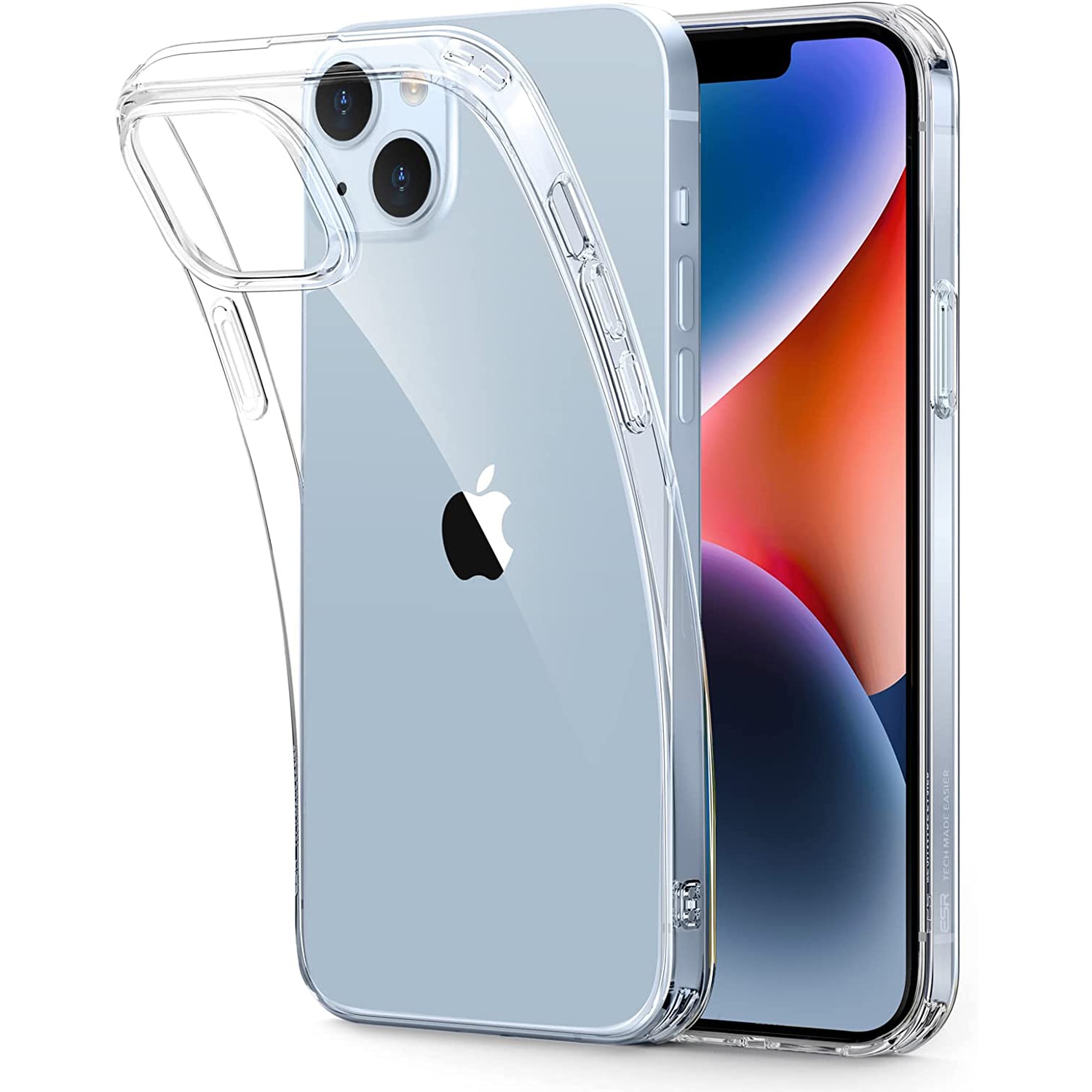 Husa Daden® Transparent Clear pentru iPhone 13, Anti ingalbenire, Antisoc, Transparenta