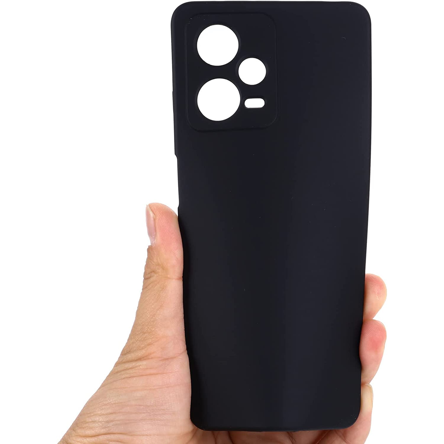 Husa Daden® Soft Silicone compatibila cu XIAOMI Redmi Note 12 Pro 5G, Interior microfibra, Protectie sporita, Camera Protection, Negru