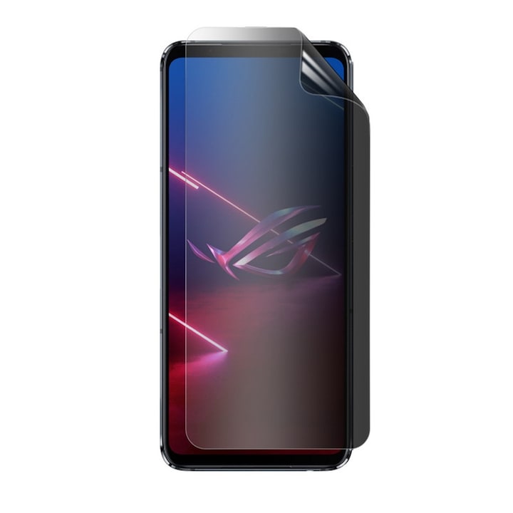 Folie Privacy Silicon Ecran pentru Asus Zenfone 11 Ultra, Silicon Hydrogel, Flexible Hydro-Crystal, Protectie Completa, Full Glue, Instalare usoara, Set complet pentru Instalare