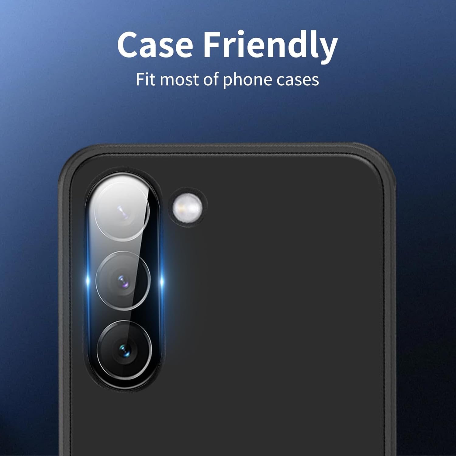 Folie protectie camera din sticla securizata, MDUG, compatibila cu Samsung Galaxy S24, 9H, Negru