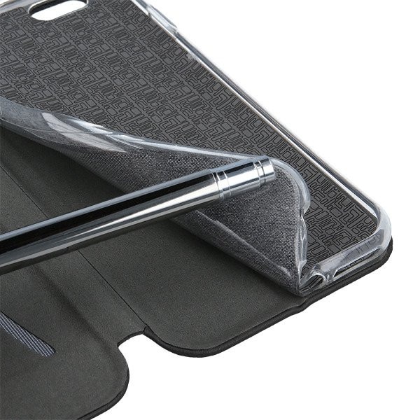 Husa Protectie Flip Cover cu magnet, din piele ecologica, Tip Carte, Stand, suport carduri, Samsung Galaxy A70, Negru