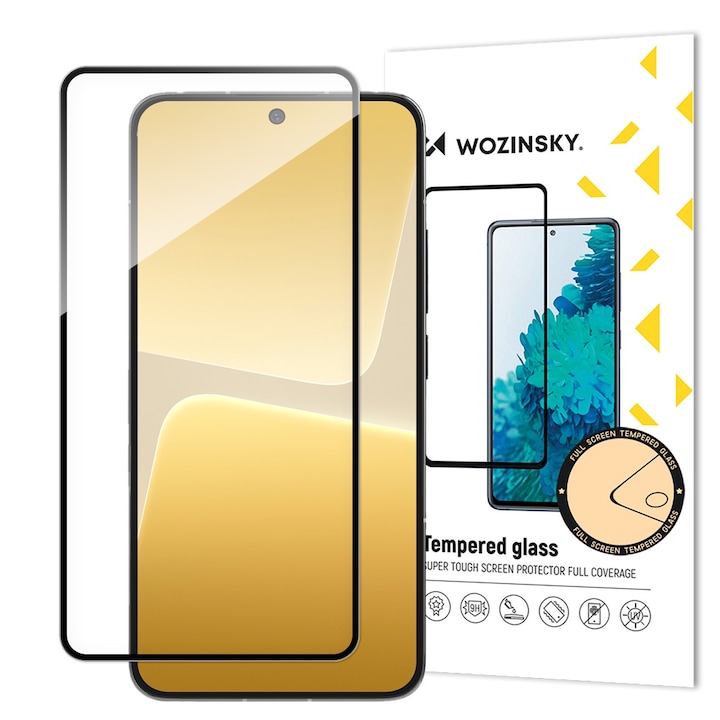 Folie de protectie Wozinsky Full Glue, sticla temperata, rezistenta la zgarieturi, pentru Xiaomi 13