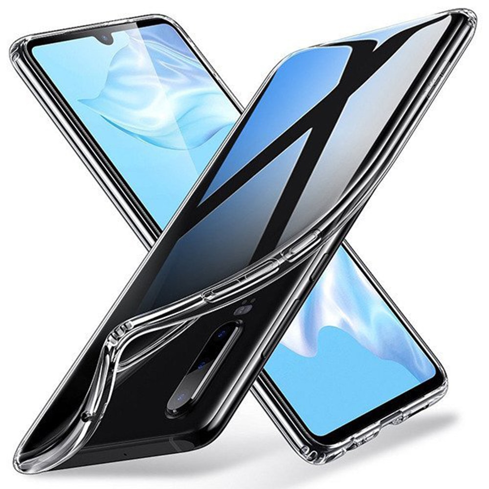 Husa Transparenta compatibila cu Huawei P30, Slim fit, Anti-alunecare, Design minimalist, 1 mm