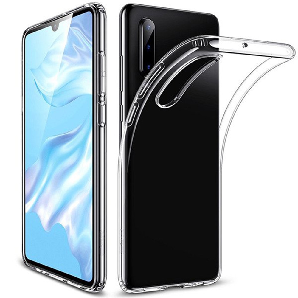 Husa Transparenta compatibila cu Huawei P30, Slim fit, Anti-alunecare, Design minimalist, 1 mm