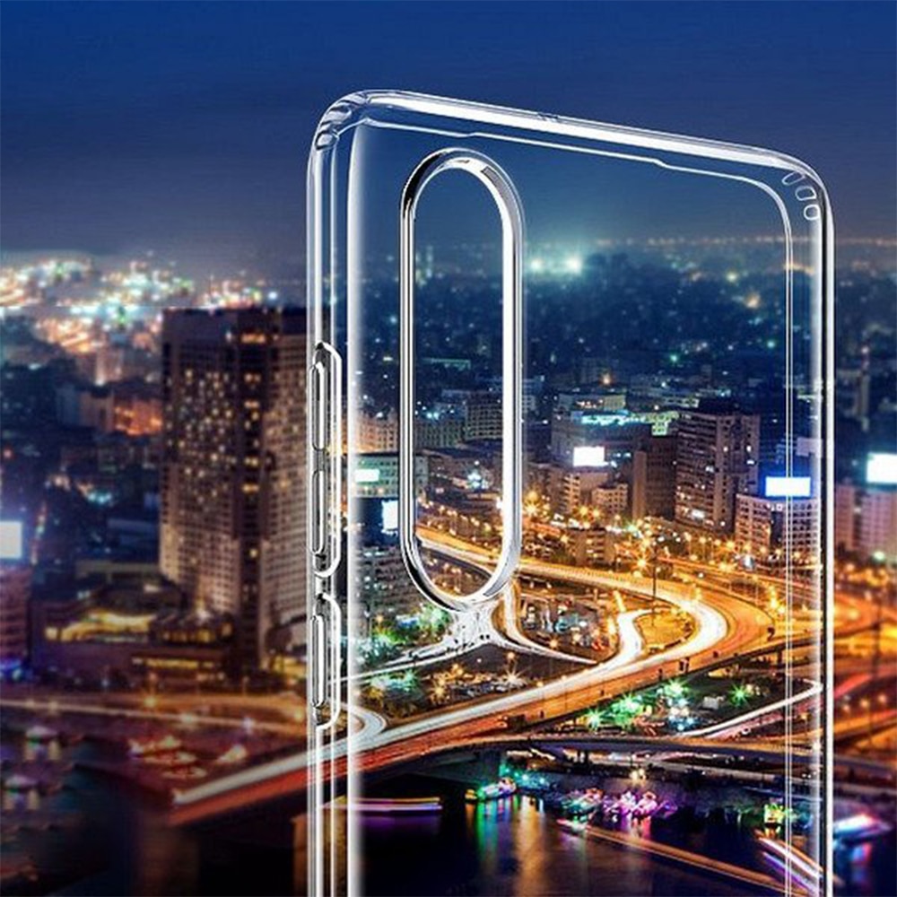 Husa Transparenta compatibila cu Huawei P30, Slim fit, Anti-alunecare, Design minimalist, 1 mm