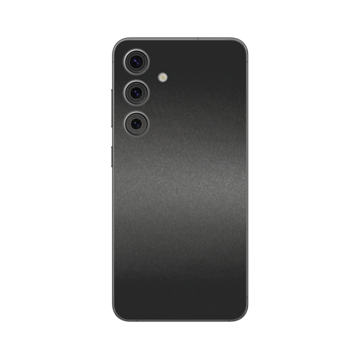 Folie iSkinz pentru Samsung Galaxy S24 - Negru Mat, 360 Cut, Skin Adeziv Full Body Cover, Protectie Carcasa Spate si Laterale