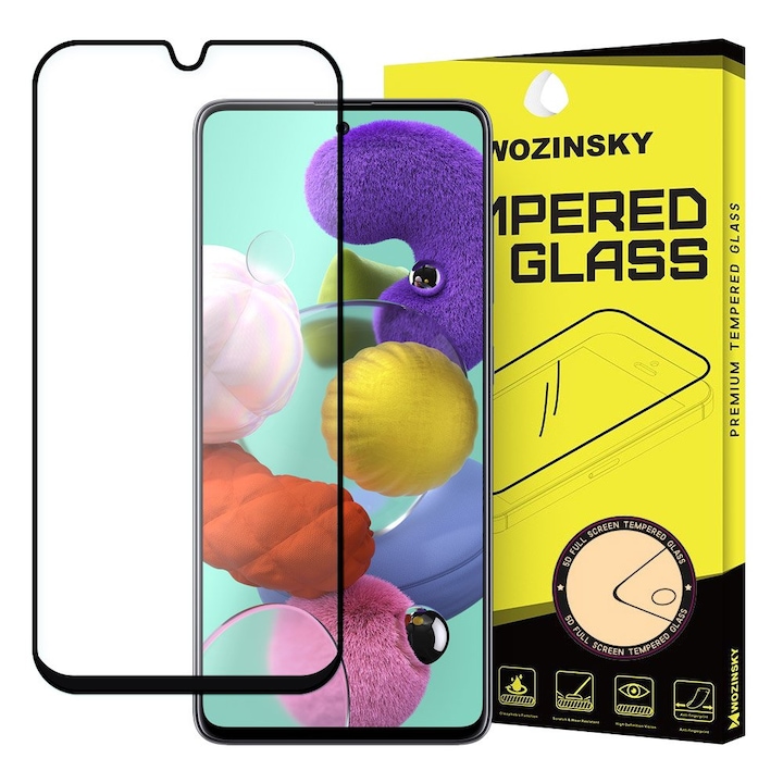 Protectie de ecran Wozinsky pentru Samsung Galaxy A51 5G, de inalta calitate, neagra