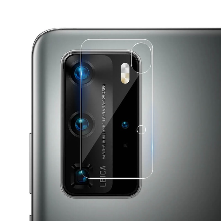 Folie protectie camera, Sticla, Compatibila cu Huawei P40 Pro, Transparent
