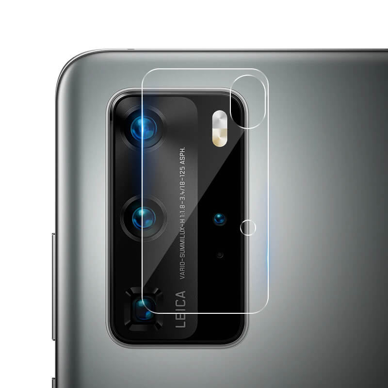 Folie protectie camera, Sticla, Compatibila cu Huawei P40 Pro, Transparent