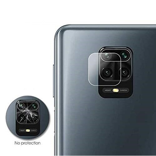 Folie protectie camera, Sticla, Compatibila cu Xiaomi Redmi Note 9s/Note 9 Pro/Max, Transparent