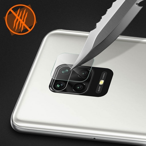 Folie protectie camera, Sticla, Compatibila cu Xiaomi Redmi Note 9s/Note 9 Pro/Max, Transparent