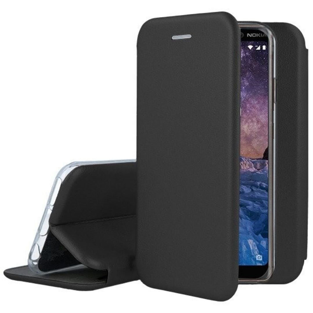 Husa tip carte pentru Samsung Galaxy A17 cu inchidere magnetica, Rezistenta la socuri, Functie de suport, Protectie completa (fata+spate) - Negru Negru