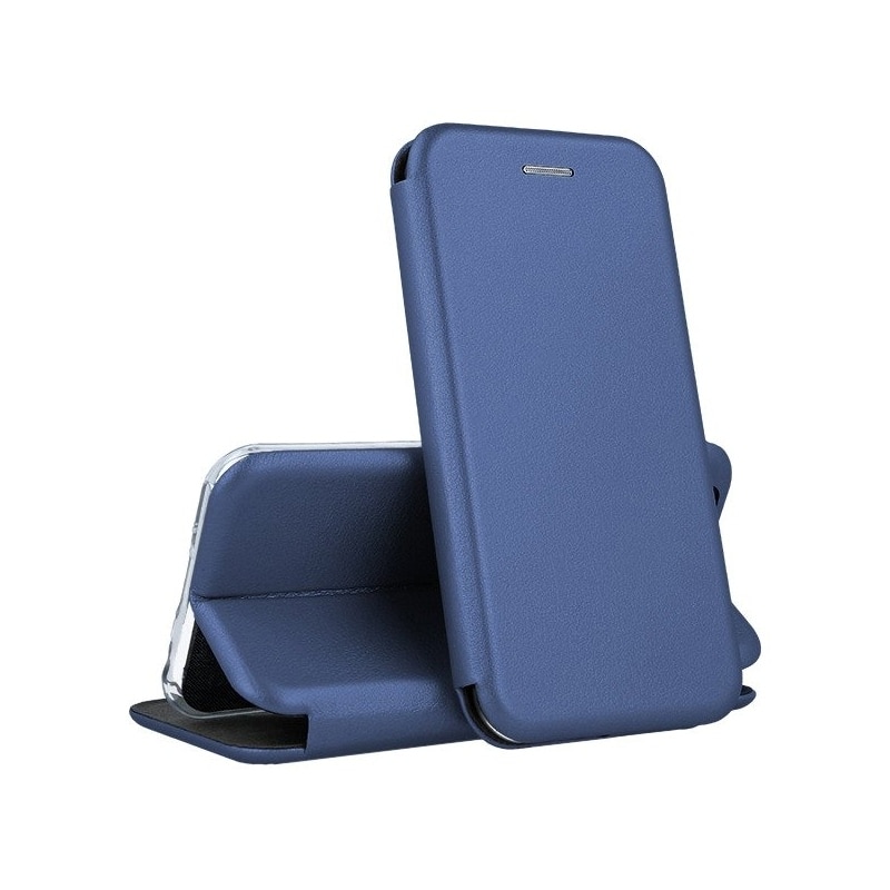Husa compatibila cu Honor X6b, Elegance Book, Inchidere Magnetica, Buzunar interior Card, Bleumarin, Atlas