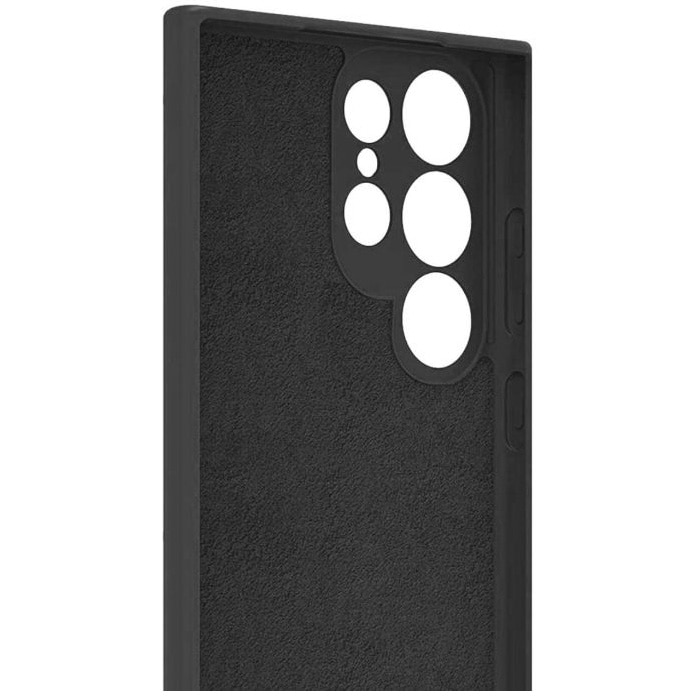 Husa de protectie Lemontti Silicon Soft Slim pentru Samsung Galaxy S23 Ultra, Negru